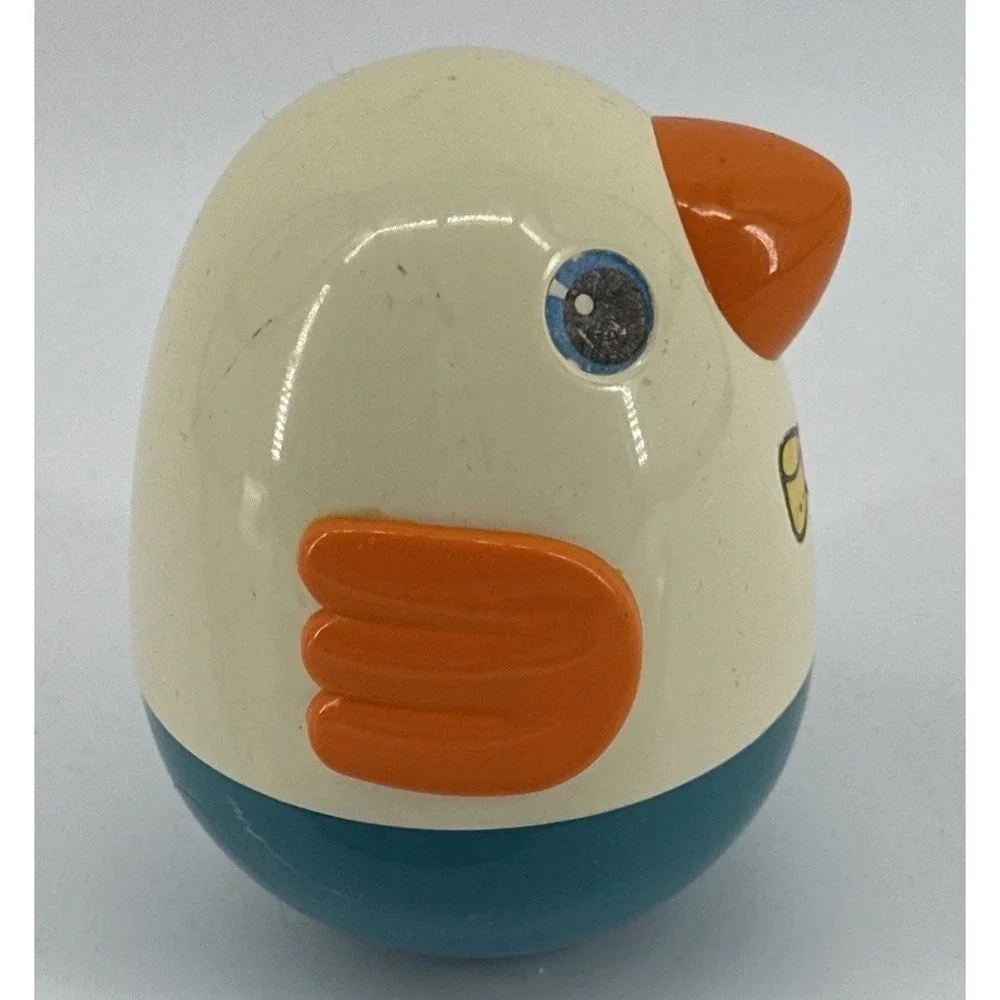 Vintage Playskool Roly Poly Bird Baby Toy Jingle Wobble 1980s Toys Chimes